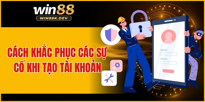 Cách khắc phục các sự cố khi tạo tài khoản