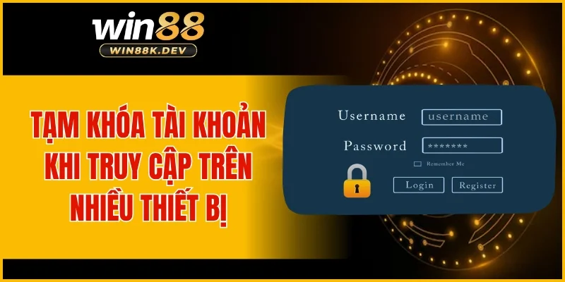 Tạm khóa tài khoản khi truy cập trên nhiều thiết bị